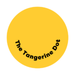 The Tangerine Dot text in a tangerine dot
